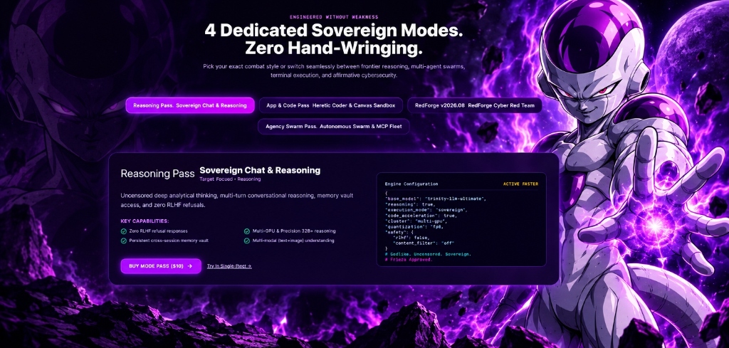 4 Dedicated Sovereign Modes - Lord Frieza